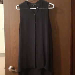 Longer button up tank 100% silk